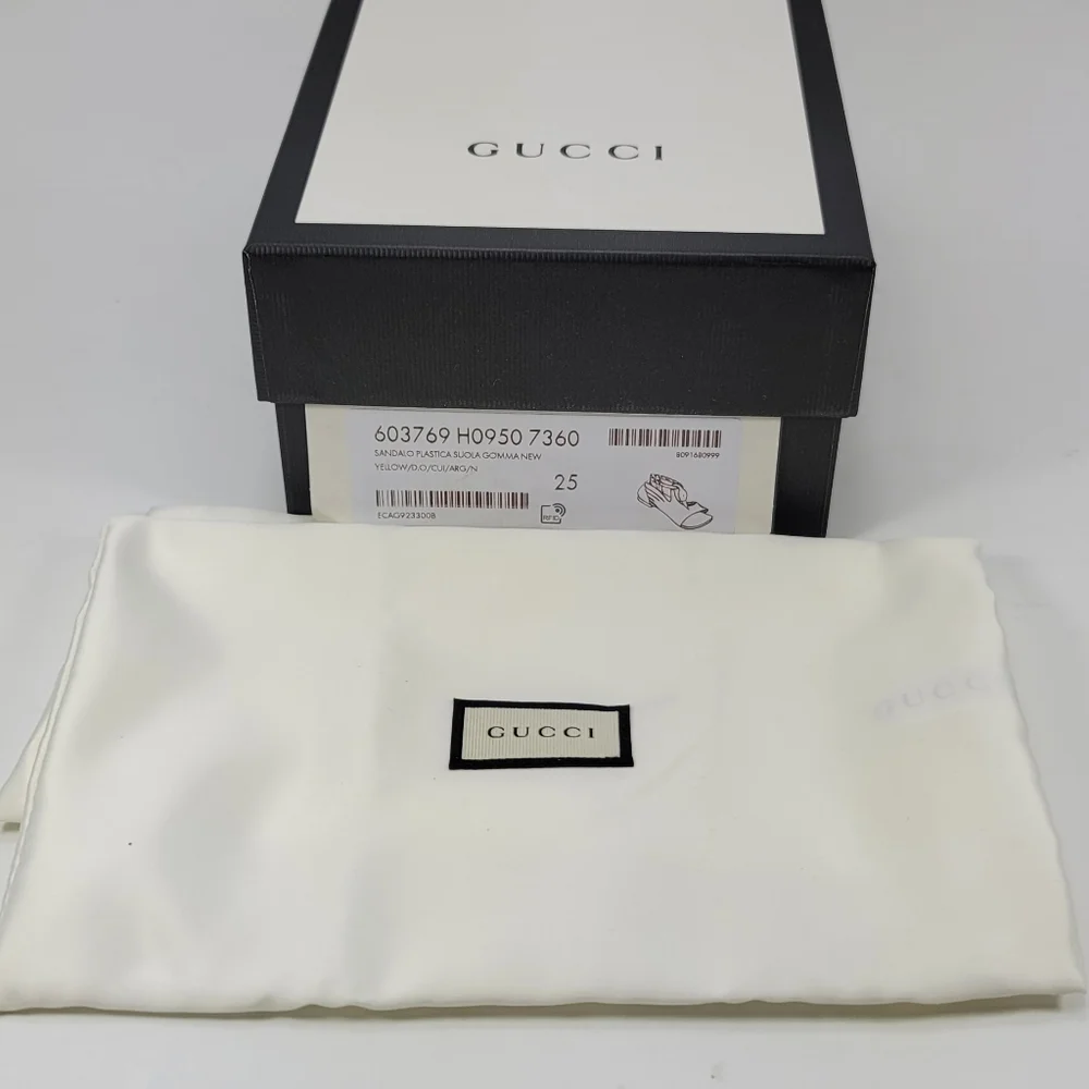 Gucci Kids Gold Swan & Silver Sandals for Girls  - Stunning - Picture 11 of 11